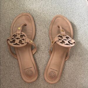 Tory Burch Beige Cutout Sandals